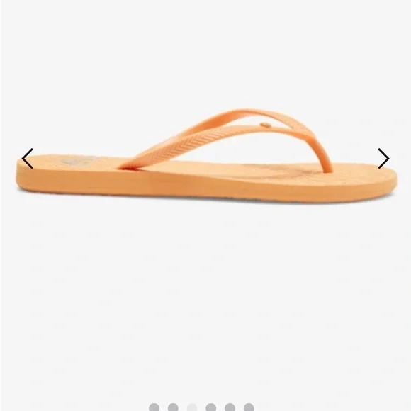 EUC  WOMENS ROXY ORANGE SIZE 7 FLIP FLOPS SANDALS​​​​​​​ - Picture 4 of 6